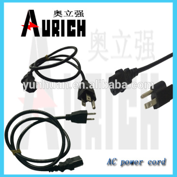 UL estándar PVC enchufe en el cable de corriente Ac Cable 125V